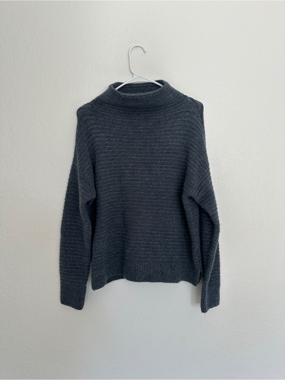 Madewell Women's Sweater Boho Turtleneck Mercer Chunky Knit M